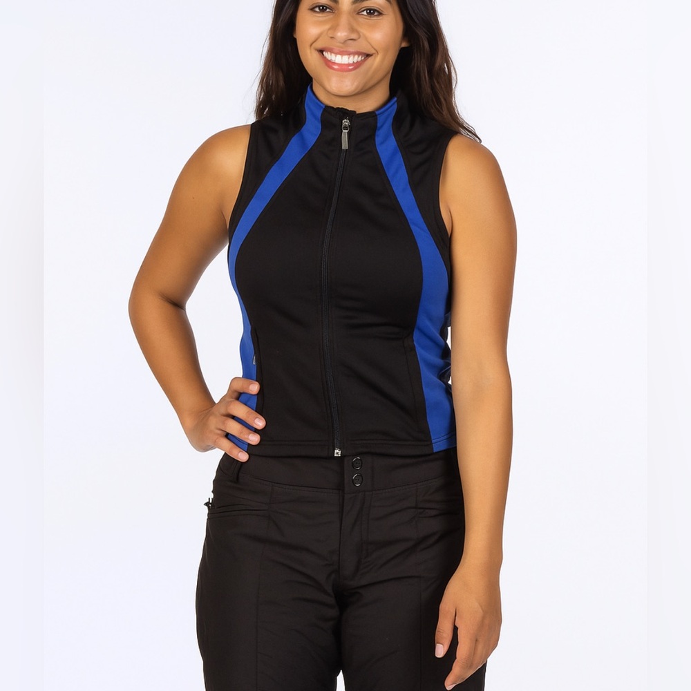 Obermeyer Colorblock Vest Size M Black and Blue